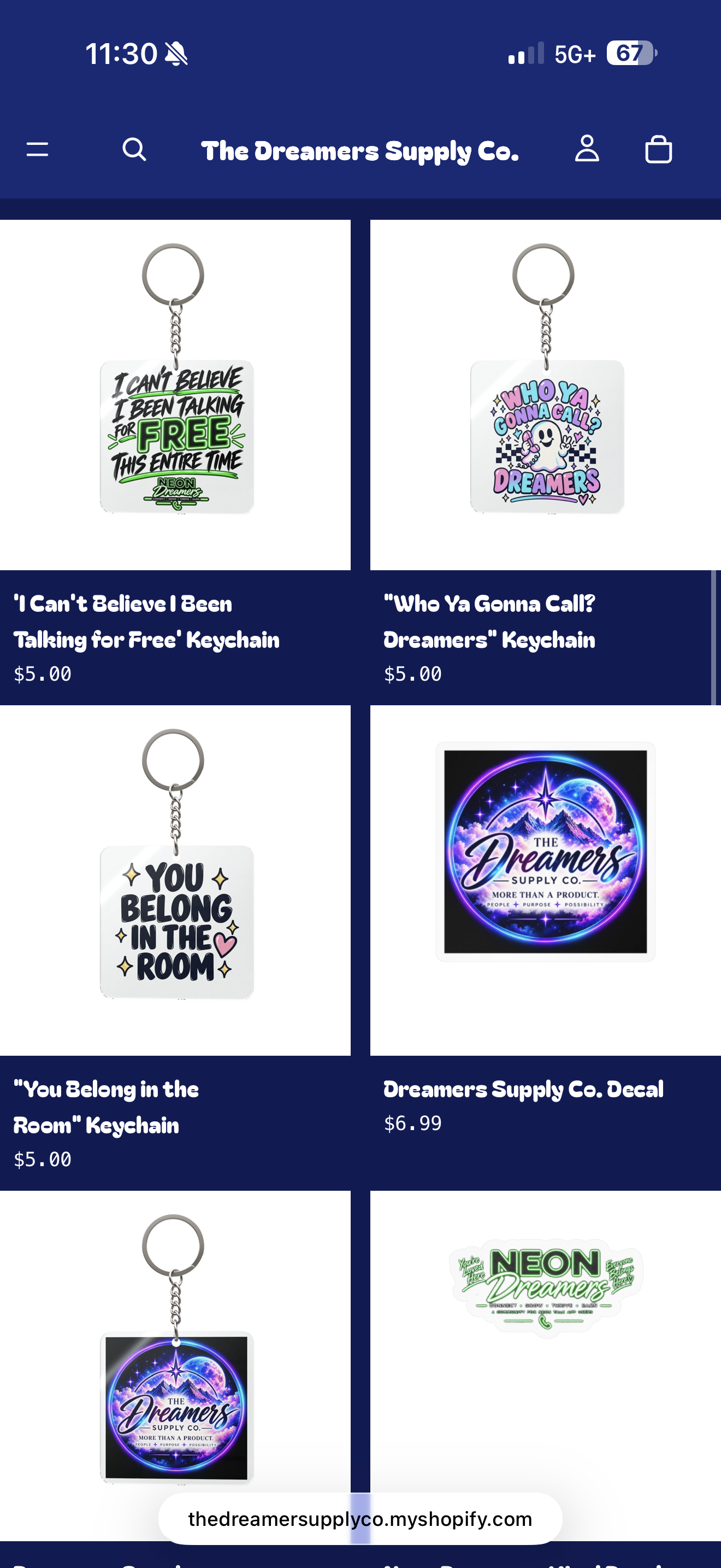 Talking for Free Keychain, from the supplied catalog screenshot