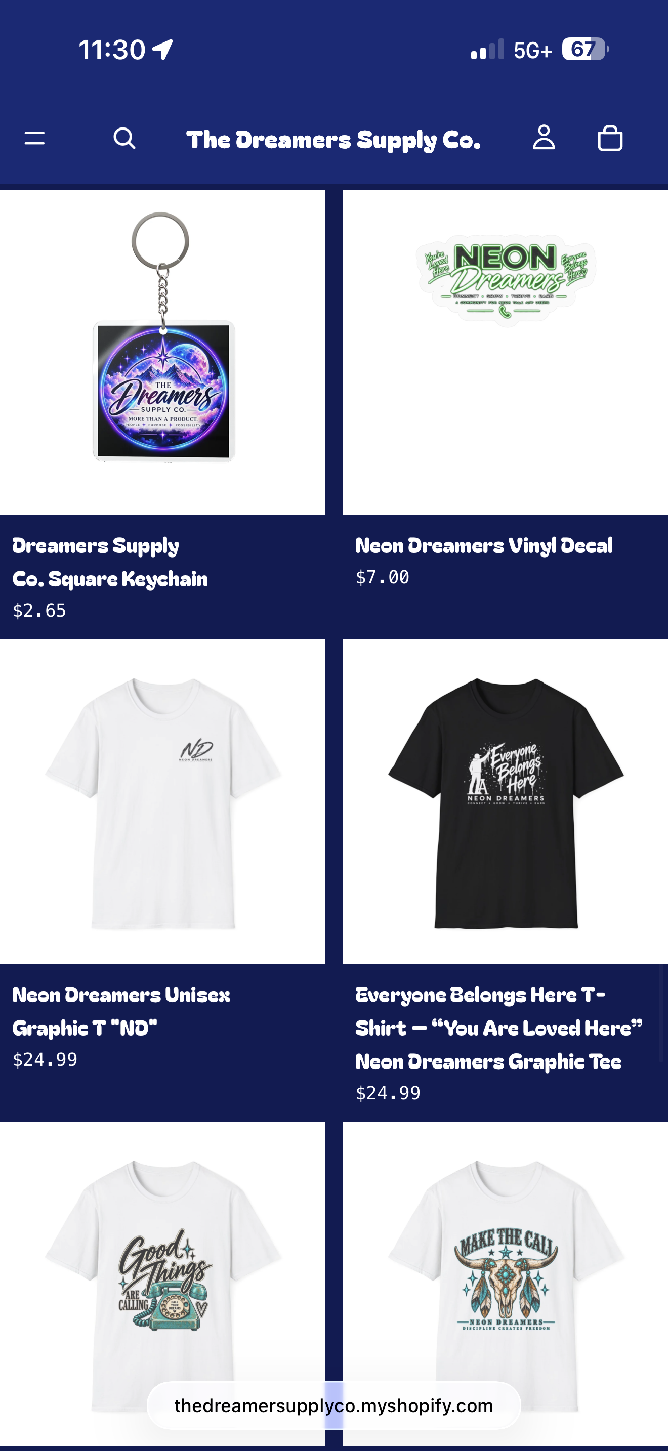 Everyone Belongs Here Graphic tee, from the supplied catalog screenshot