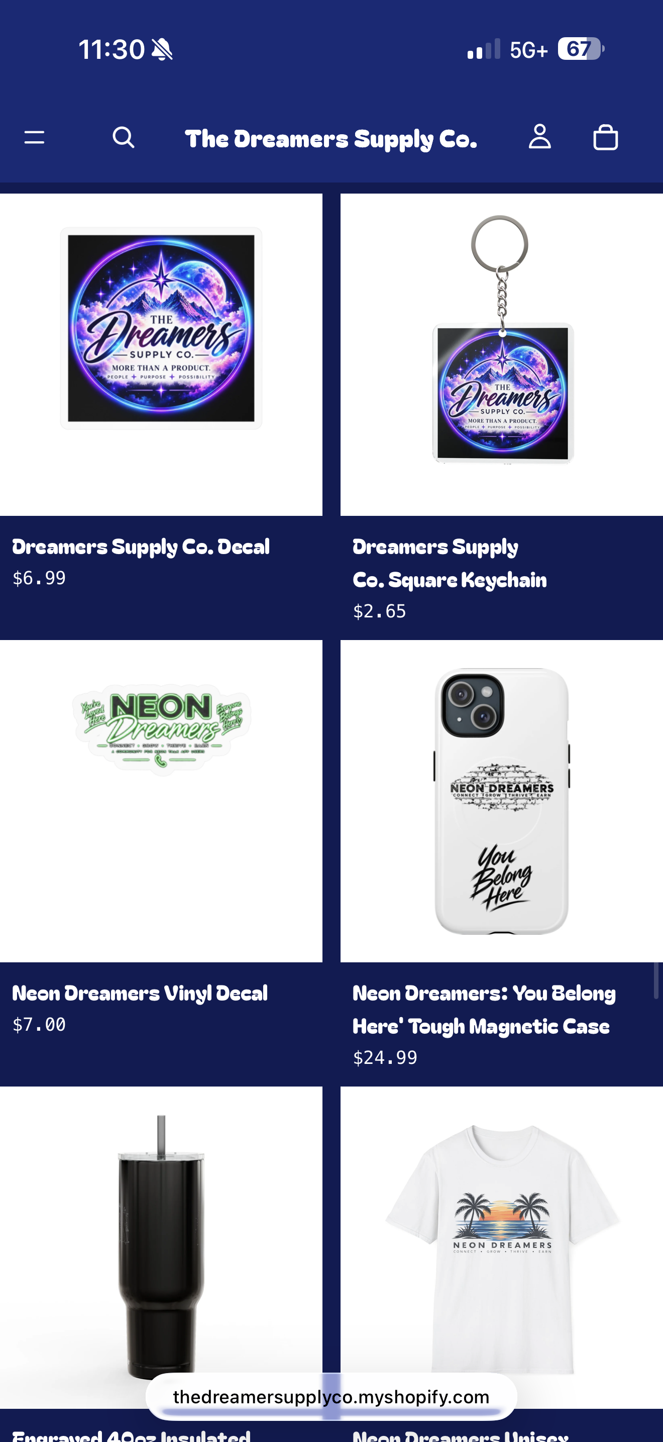 Dreamers Supply Co. Decal from the supplied catalog screenshot